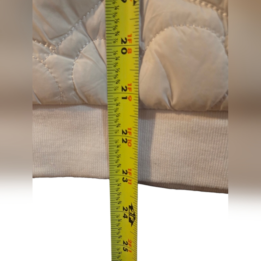 Free Haven - NEW Spring Cropped Puffer Quilted Heart Shape Light Jacket - Picture 9 of 9